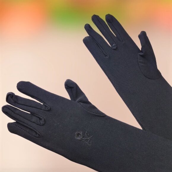 BLACK  Dress Up Gloves - Picture 2 of 4